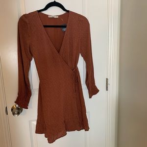A&F long sleeve wrap dress (small petite)